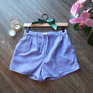 Aritzia Wilfred Free Sail Shorts 3” Periwinkle ✨